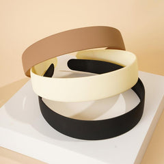 3pcs Non Slip Wide Headband Solid Hair Hoop Knot