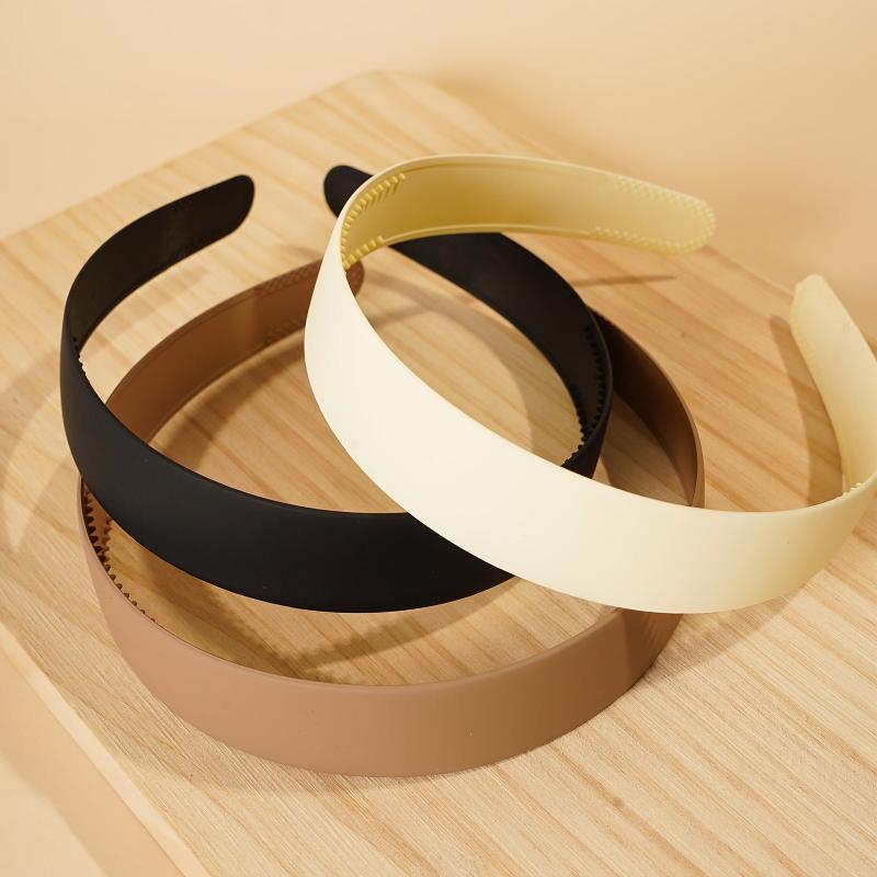 3pcs Non Slip Wide Headband Solid Hair Hoop Knot