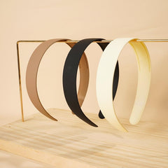 3pcs Non Slip Wide Headband Solid Hair Hoop Knot