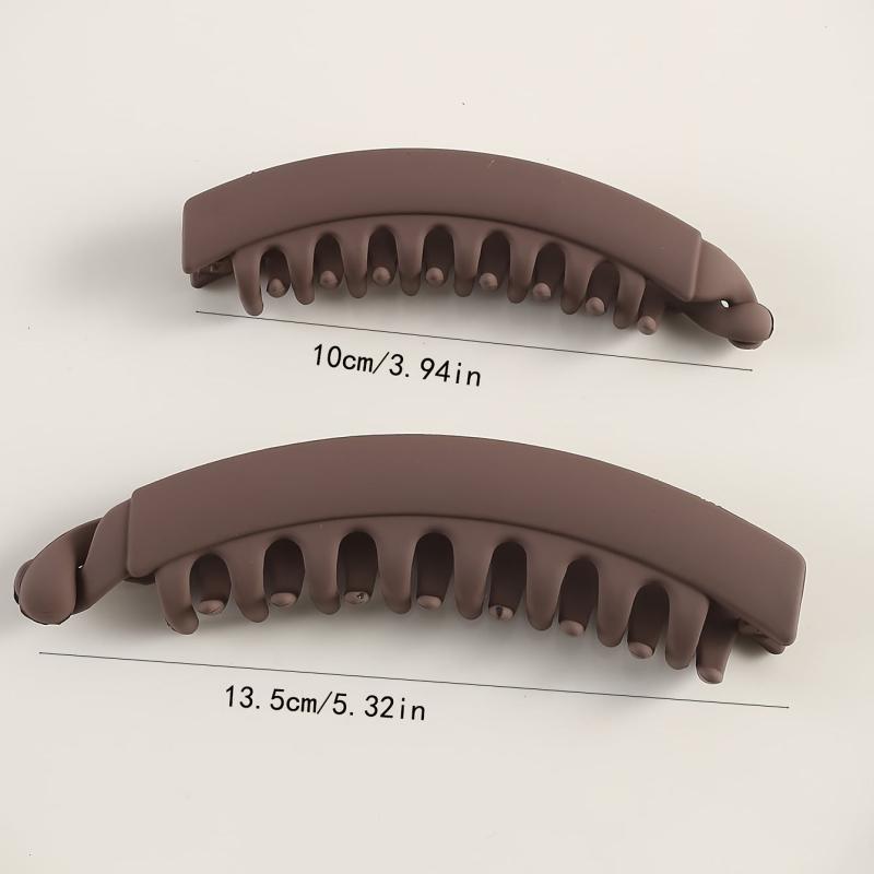 2pcs Banana Hair Clip Non Slip Hair Ponytail Clip Fine Hair Accessories
