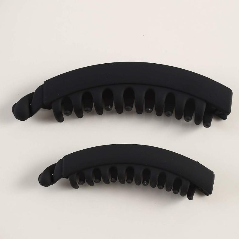 2pcs Banana Hair Clip Non Slip Hair Ponytail Clip Fine Hair Accessories