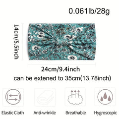 Boho Style Wide Knot Headband Sports Yoga Sweatband Hair Accessory