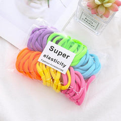 50 PCS Small Seamless Hair Bands Ponytail Holder