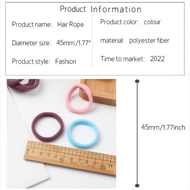 50 PCS Small Seamless Hair Bands Ponytail Holder