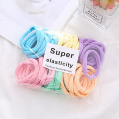 50 PCS Small Seamless Hair Bands Ponytail Holder