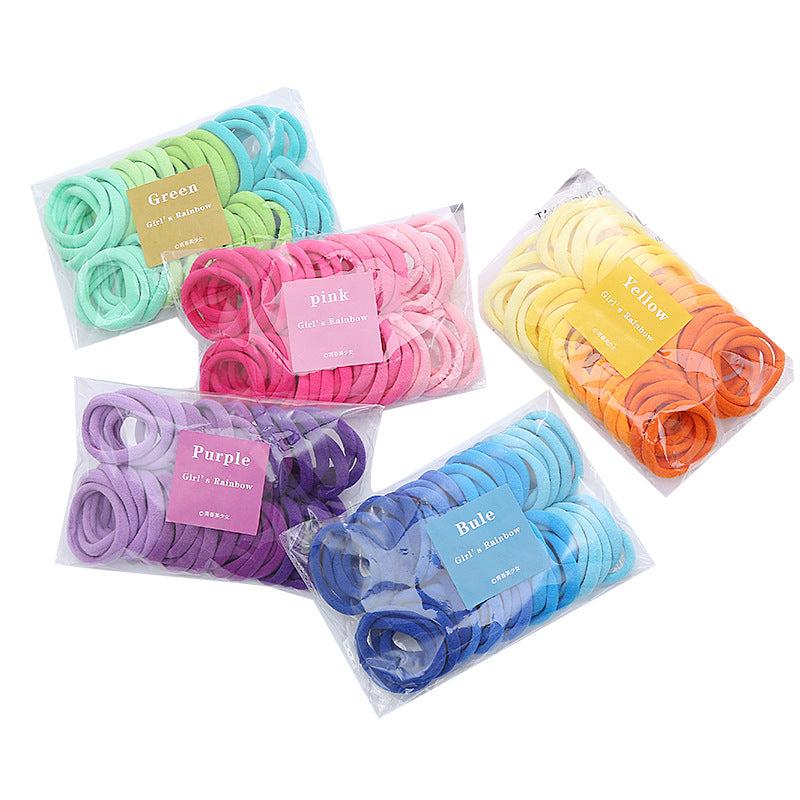 50 PCS Small Seamless Hair Bands Ponytail Holder