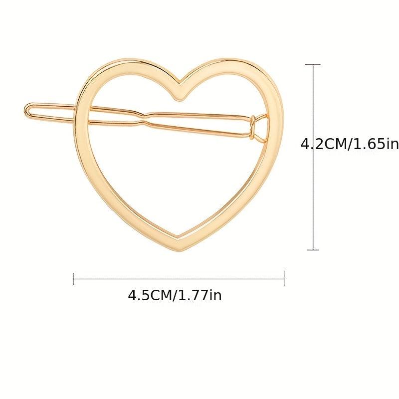 Heart Hair Clip For Side Hair Bangs Braids Girls Accessories