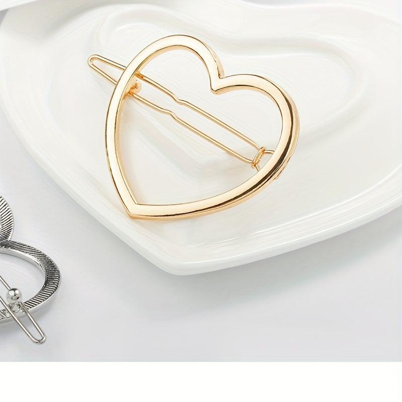 Heart Hair Clip For Side Hair Bangs Braids Girls Accessories