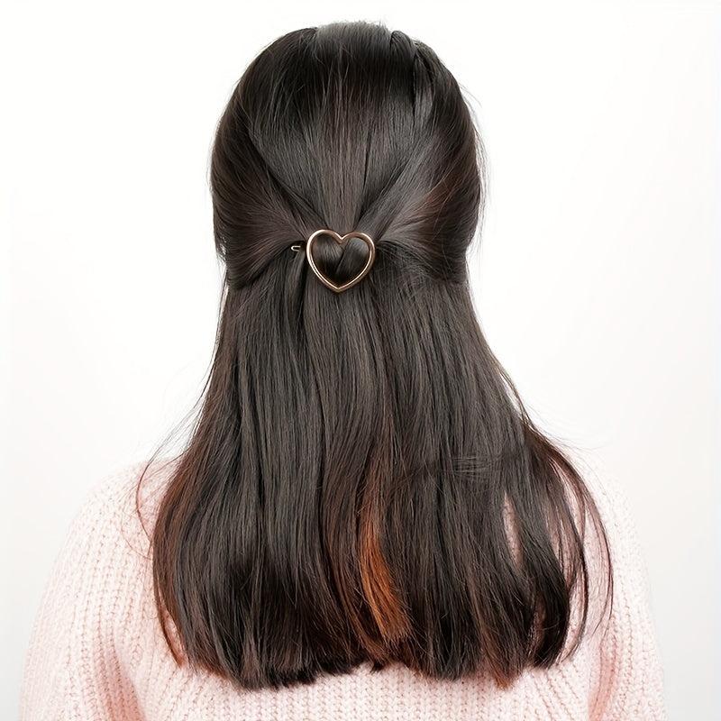 Heart Hair Clip For Side Hair Bangs Braids Girls Accessories