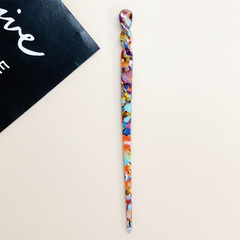 Leopard Print Tortoise Shell Hair Pins French Style Hair Clips For Women
