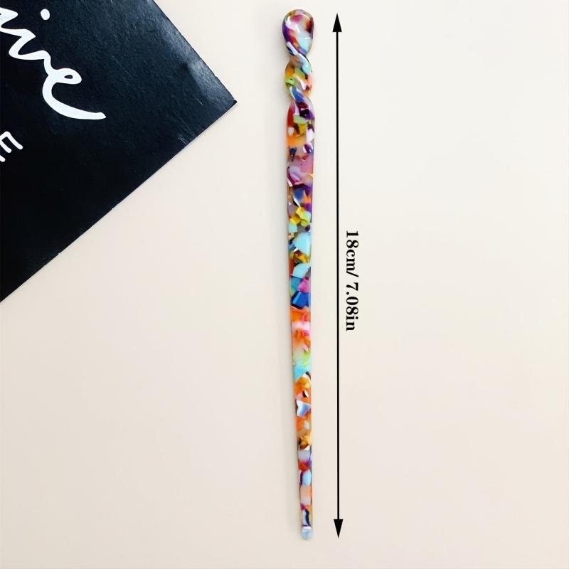 Leopard Print Tortoise Shell Hair Pins French Style Hair Clips For Women