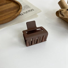 Neutral Matte Square Hair Clips Set