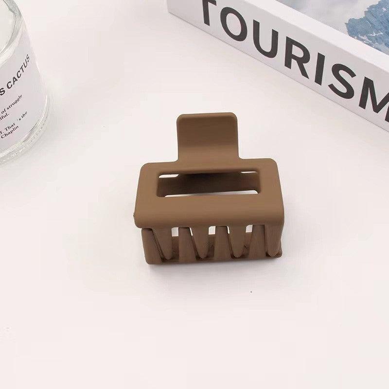 Neutral Matte Square Hair Clips Set
