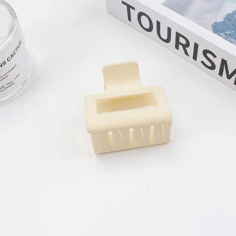Neutral Matte Square Hair Clips Set