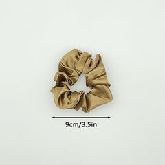 12pcs Solid Silk Scrunchies Hair Ties Ponytail Holder