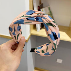 Flower Pattern Headband Vintage Style Hair Accessory