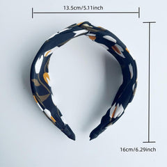Flower Pattern Headband Vintage Style Hair Accessory