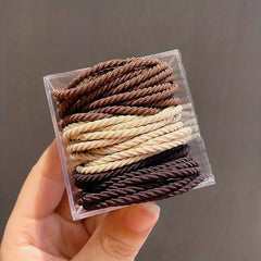 50pcs Minimalist Elastic Hair Band Ponytail Holder