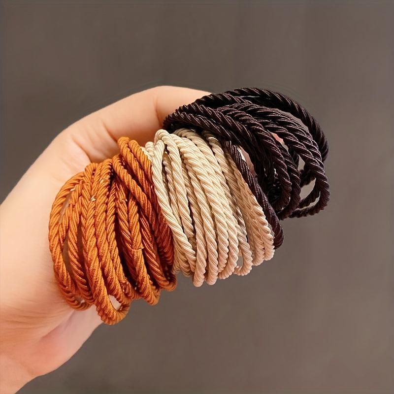 50pcs Minimalist Elastic Hair Band Ponytail Holder