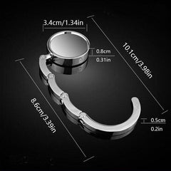 Folding Storage Holder Handbag Hook Hanger Key Ring Table Hook