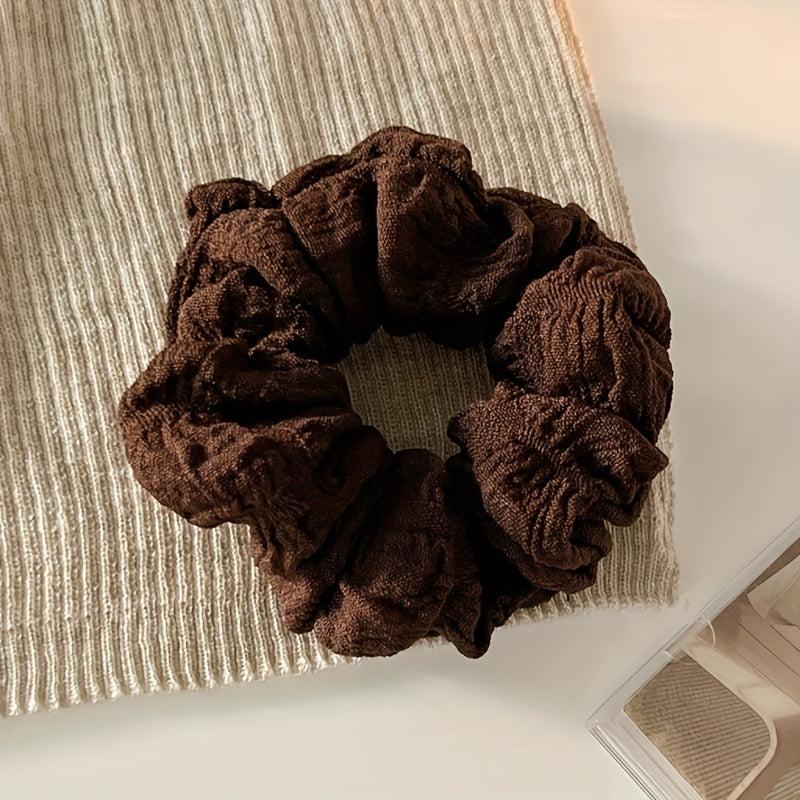 Retro Large Scrunchie Female Style Ponytail Hair Rope Elastic Hair Tie