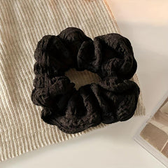 Retro Large Scrunchie Female Style Ponytail Hair Rope Elastic Hair Tie