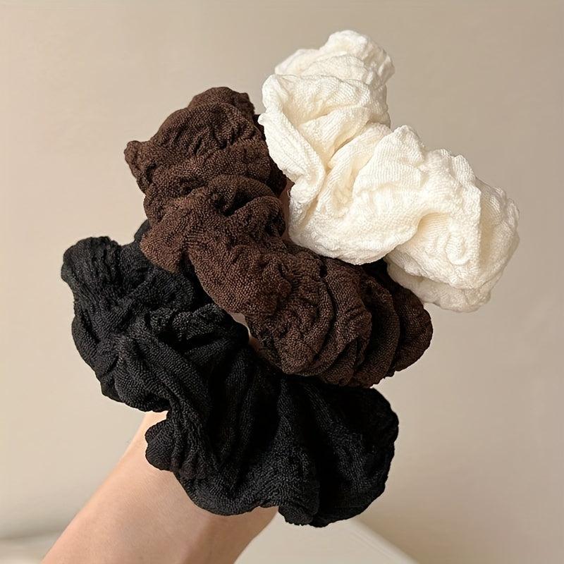 Retro Large Scrunchie Female Style Ponytail Hair Rope Elastic Hair Tie
