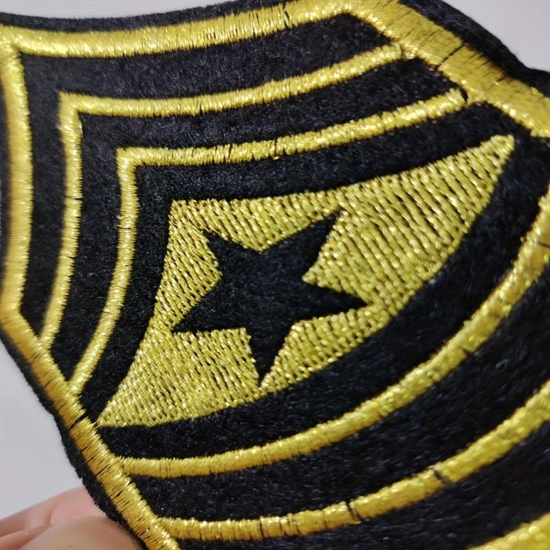 Golden Embroidery Sticker Small Shoulder Seal Cloth Stickers