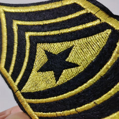 Golden Embroidery Sticker Small Shoulder Seal Cloth Stickers