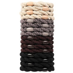 16 Pcs Hair Ties For Thick Hair No Damage Hair Elastics For Women's