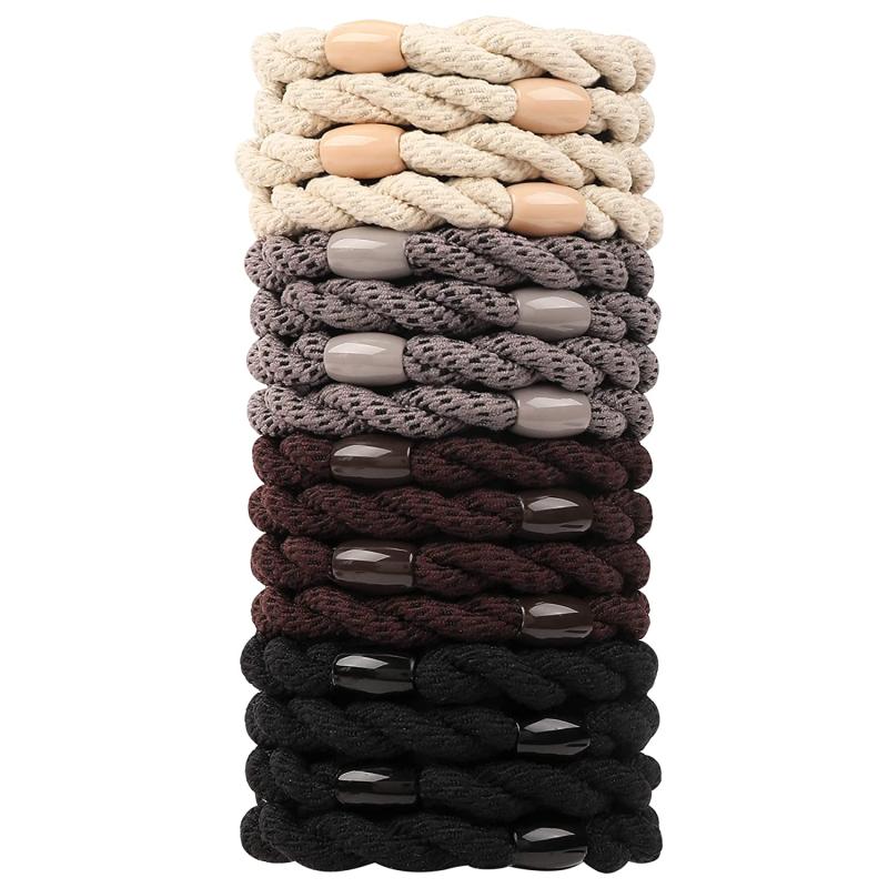 16 Pcs Hair Ties For Thick Hair No Damage Hair Elastics For Women's