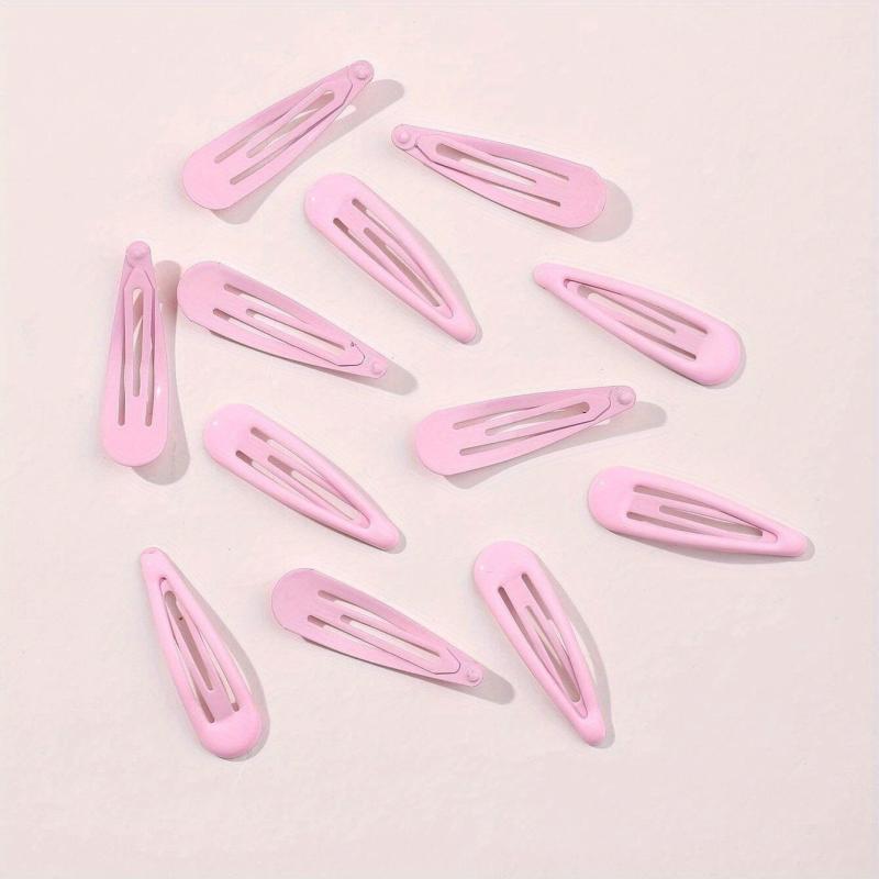 12pcs Solid Hair Clip For Women Girls Accessories