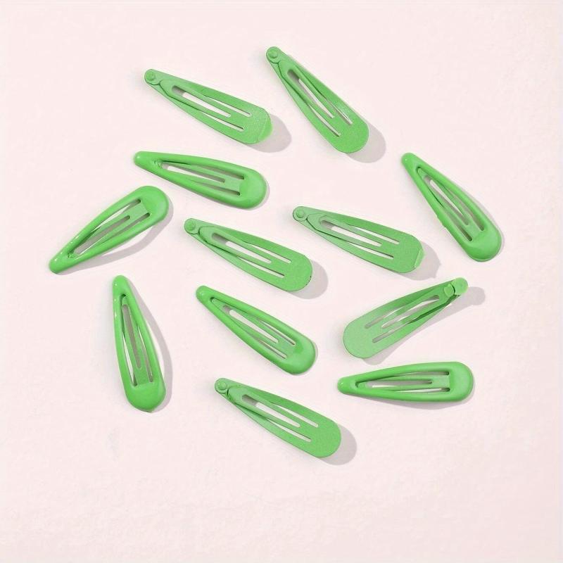12pcs Solid Hair Clip For Women Girls Accessories