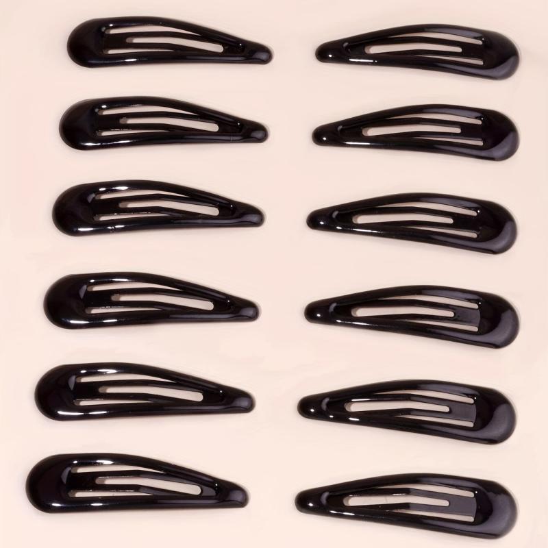 12pcs Solid Hair Clip For Women Girls Accessories