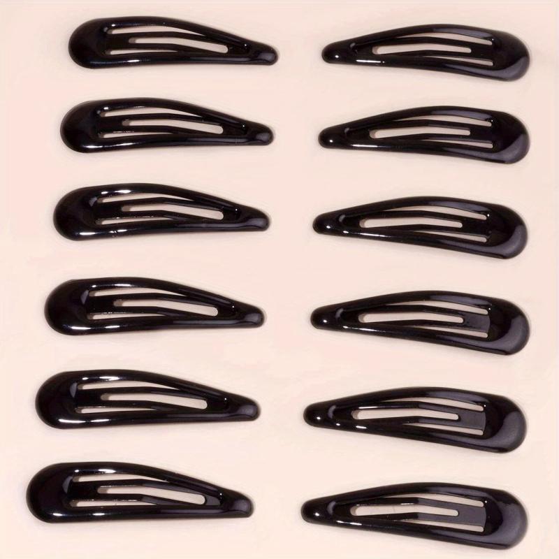 12pcs Solid Hair Clip For Women Girls Accessories