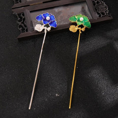 Flower Hairpin Metal Hair Pin Ancient Style Gift For Her