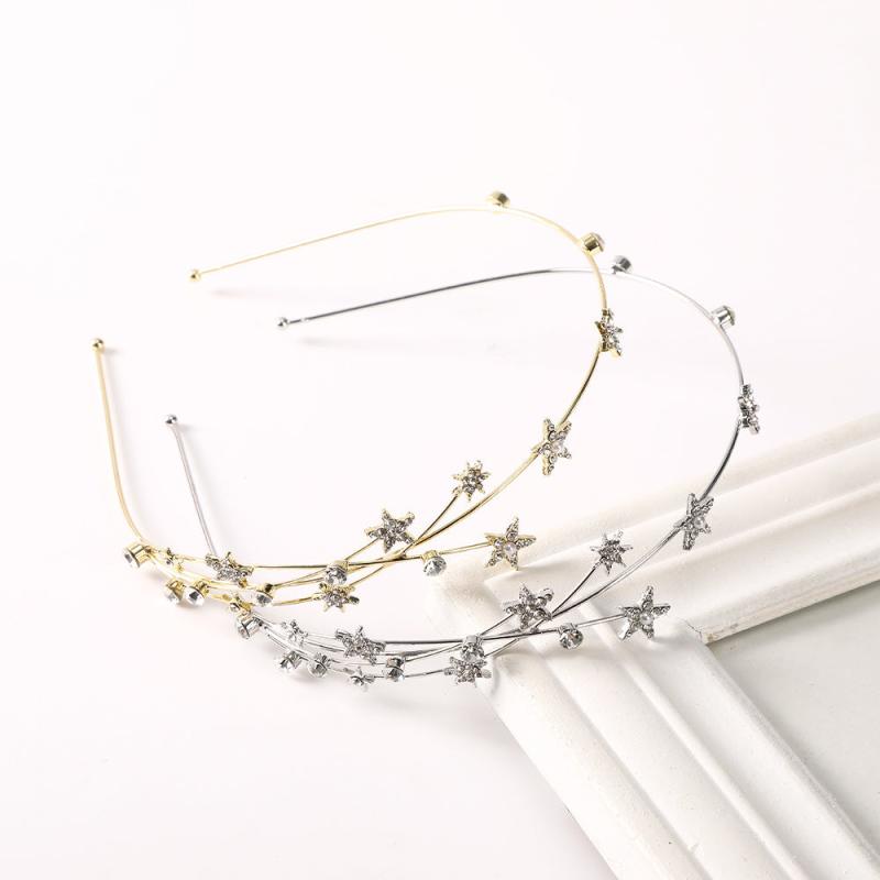 Rhinestone Star Headband Hair Accessories Party Head Band