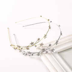 Rhinestone Star Headband Hair Accessories Party Head Band
