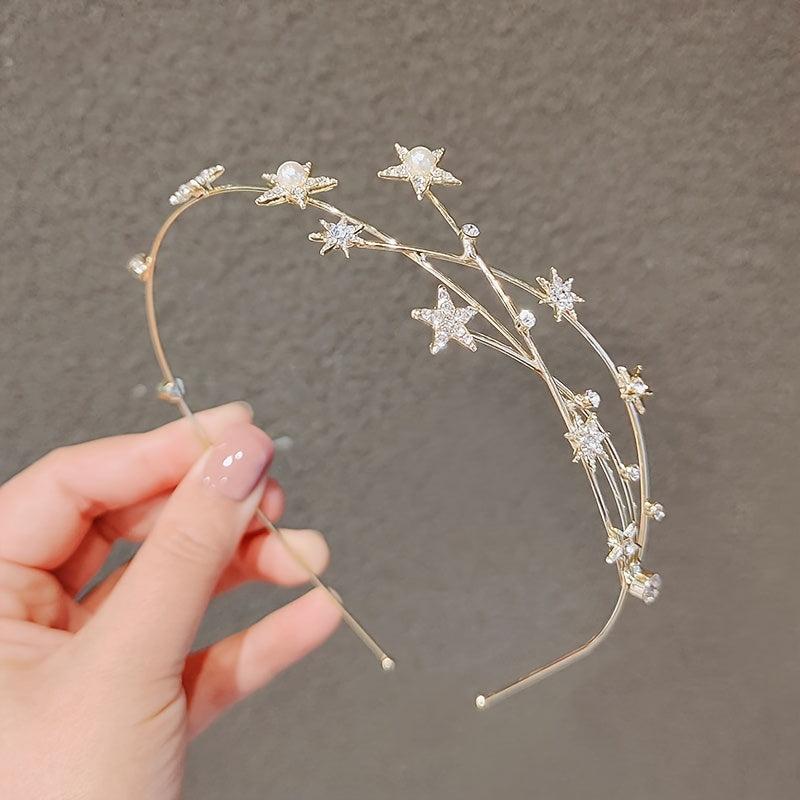 Rhinestone Star Headband Hair Accessories Party Head Band