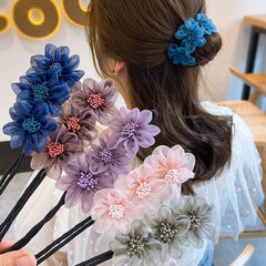 Donut Hair Bun Maker Hair Ties Multicolor Cloth Magic Clip Reusable