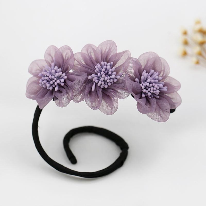 Donut Hair Bun Maker Hair Ties Multicolor Cloth Magic Clip Reusable