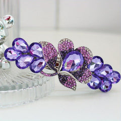 Rhinestone Braid Hair Clip Back Head Hair Clip Large Ponytail Clip