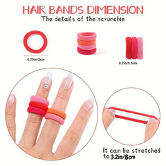 100pcs Colorful Hair Tie Small Seamless High Elasticity Hair Rope Headwear