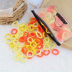 100pcs Colorful Hair Tie Small Seamless High Elasticity Hair Rope Headwear