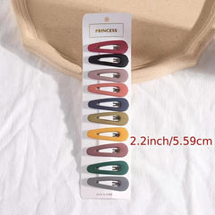 10pcs Candy Hairclip Hairpin Snap Clip Barrette Hair Accessories