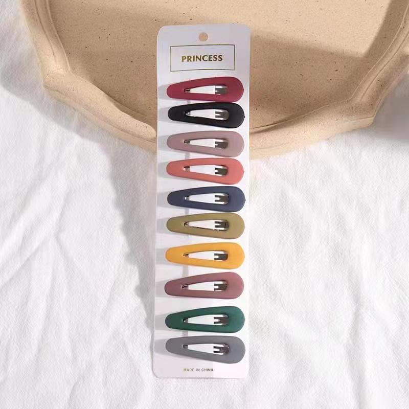 10pcs Candy Hairclip Hairpin Snap Clip Barrette Hair Accessories