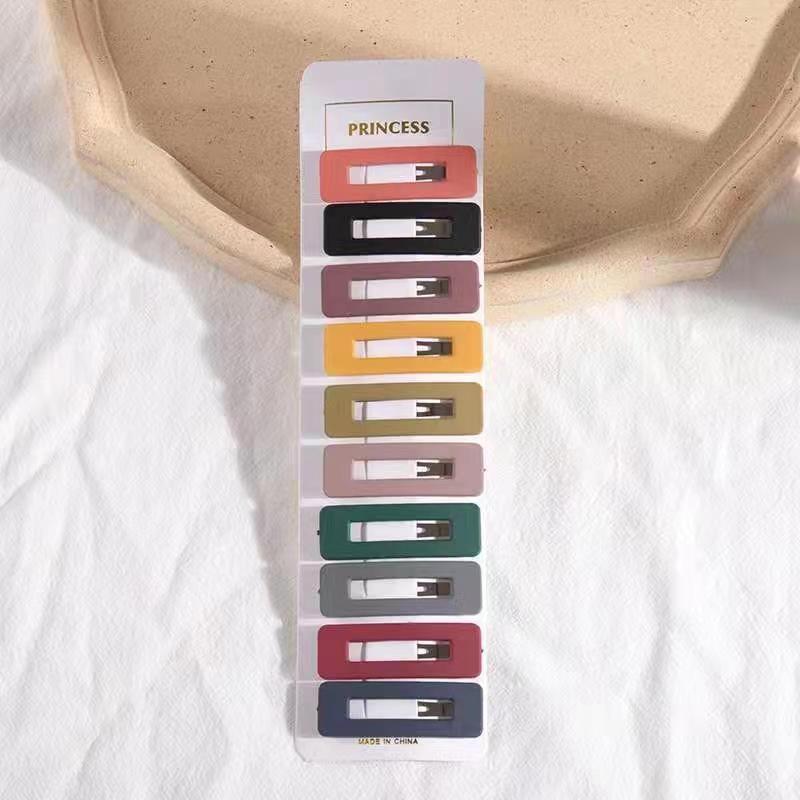 10pcs Candy Hairclip Hairpin Snap Clip Barrette Hair Accessories