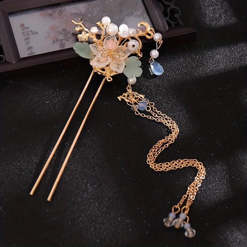 Chinese Hair Pin Hanfu Tassel Hair Pins Hairpin Set Hair Accessories