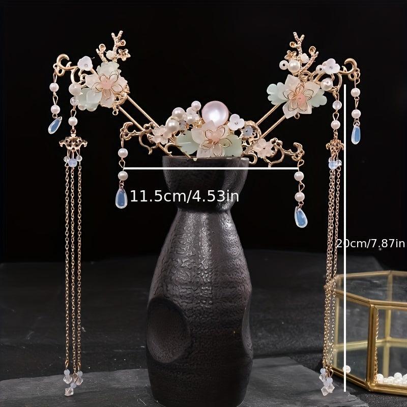 Chinese Hair Pin Hanfu Tassel Hair Pins Hairpin Set Hair Accessories