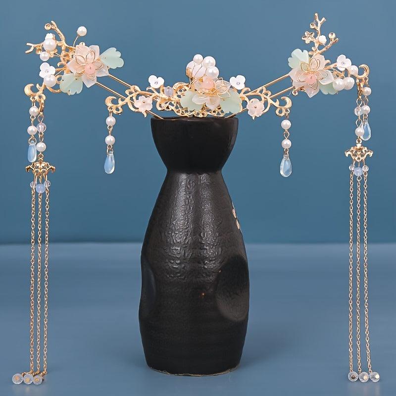 Chinese Hair Pin Hanfu Tassel Hair Pins Hairpin Set Hair Accessories